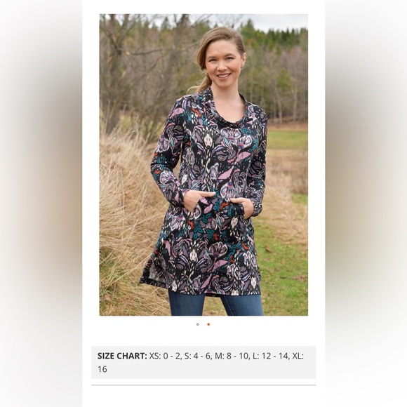 EUC Salaam Pullover Long Sleeve Tunic Top - Picture 5 of 5